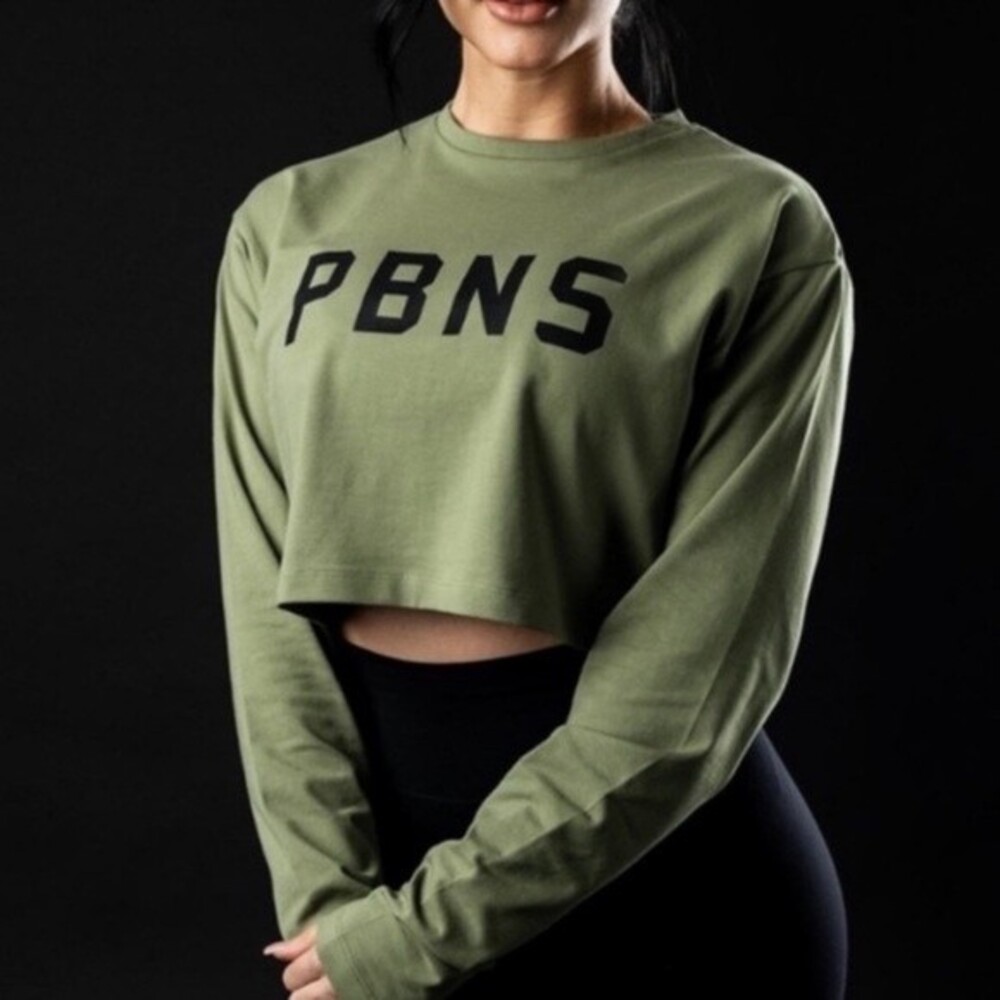 Alphalete long-sleeve crop top PBNS